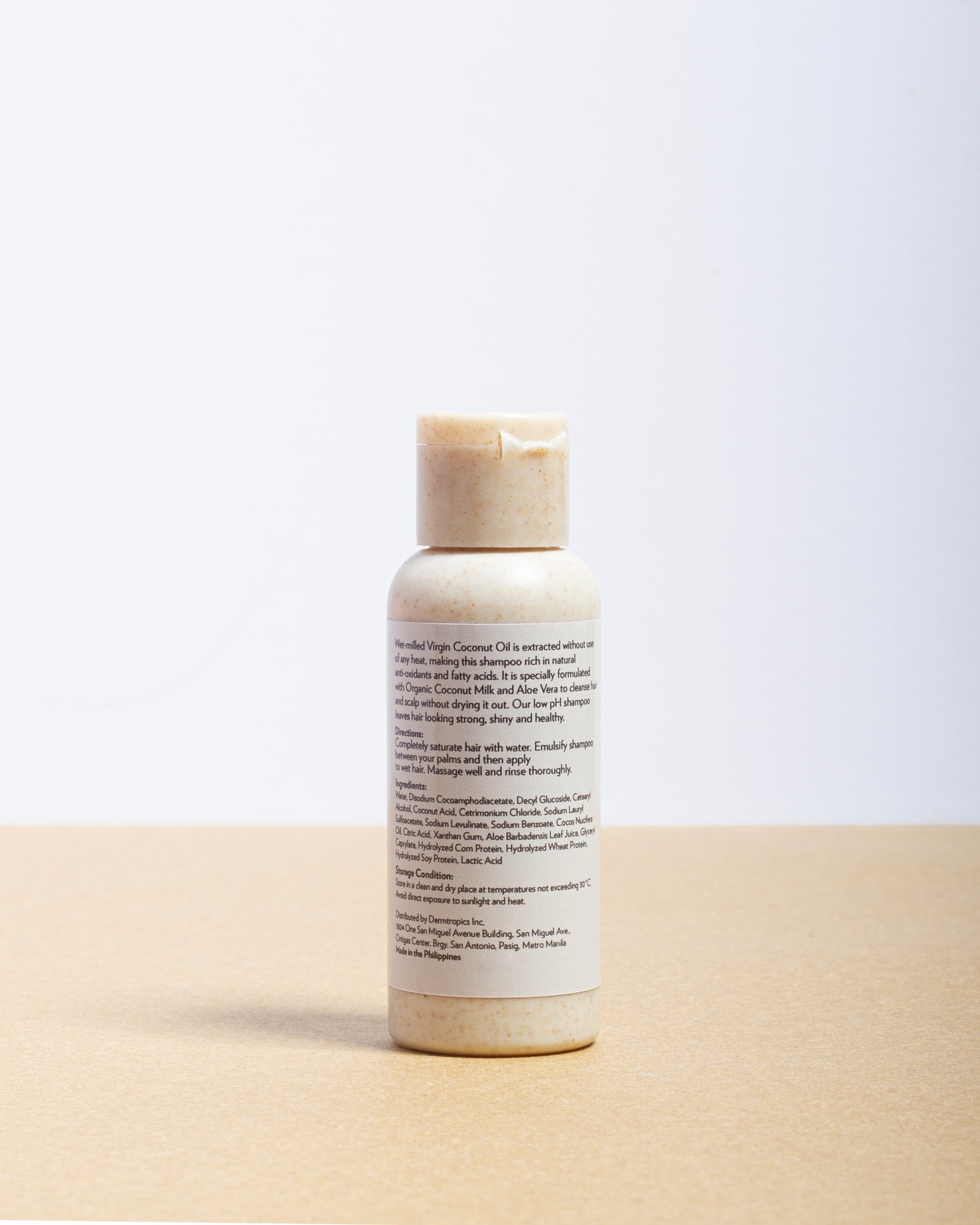 NEW Travel Size - Raw COCONUT + Aloe Vera Shampoo (Low Foaming)