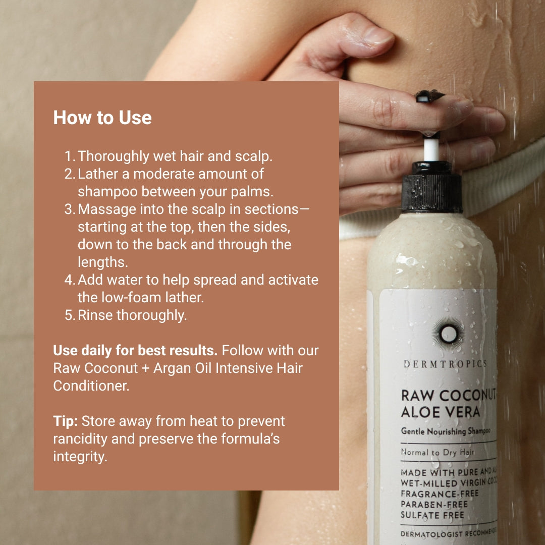 Raw COCONUT + Aloe Vera Nourishing Shampoo