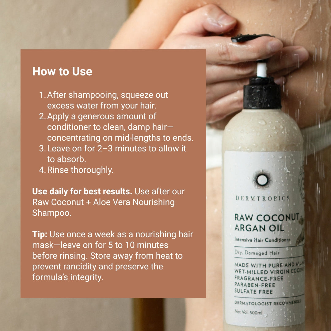 Raw Coconut + Argan Oil Intensive Hair Conditioner