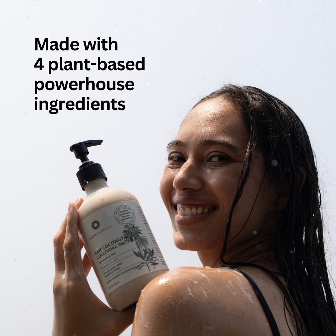 Dermtropics Raw Coconut + Colloidal Oatmeal Hand and Body Wash