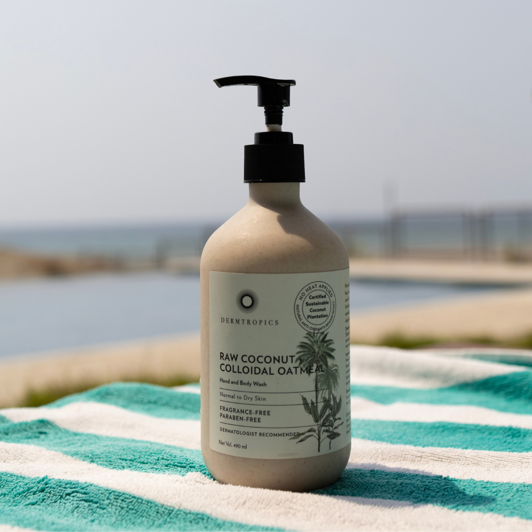 Dermtropics Raw Coconut + Colloidal Oatmeal Hand and Body Wash