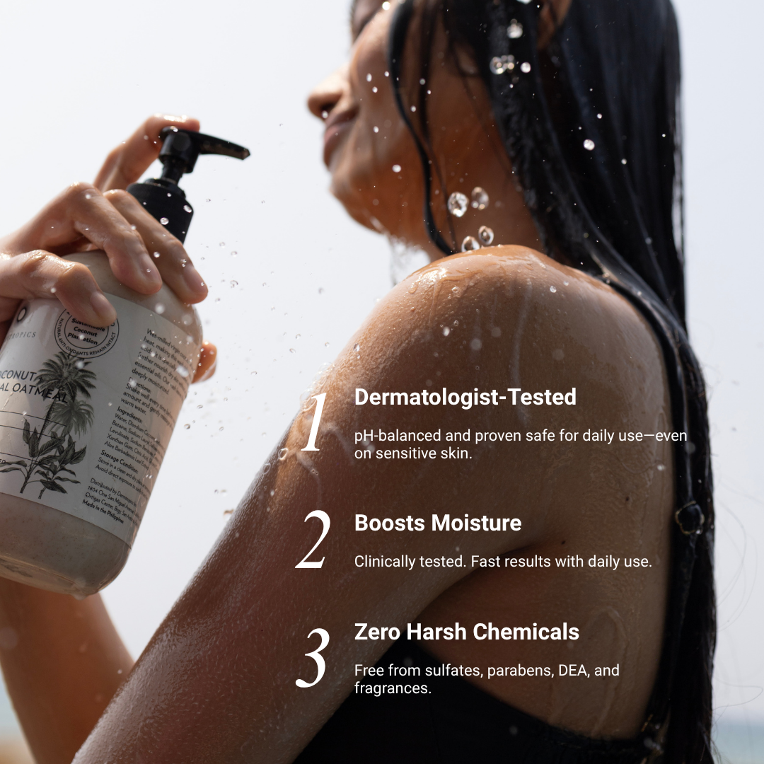 Dermtropics Raw Coconut + Colloidal Oatmeal Hand and Body Wash
