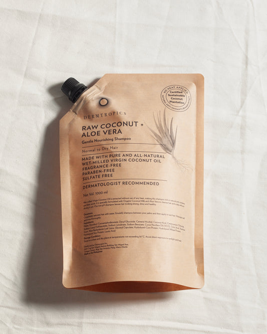 Refill Pouch - Raw Coconut + Aloe Vera Shampoo 1000ml