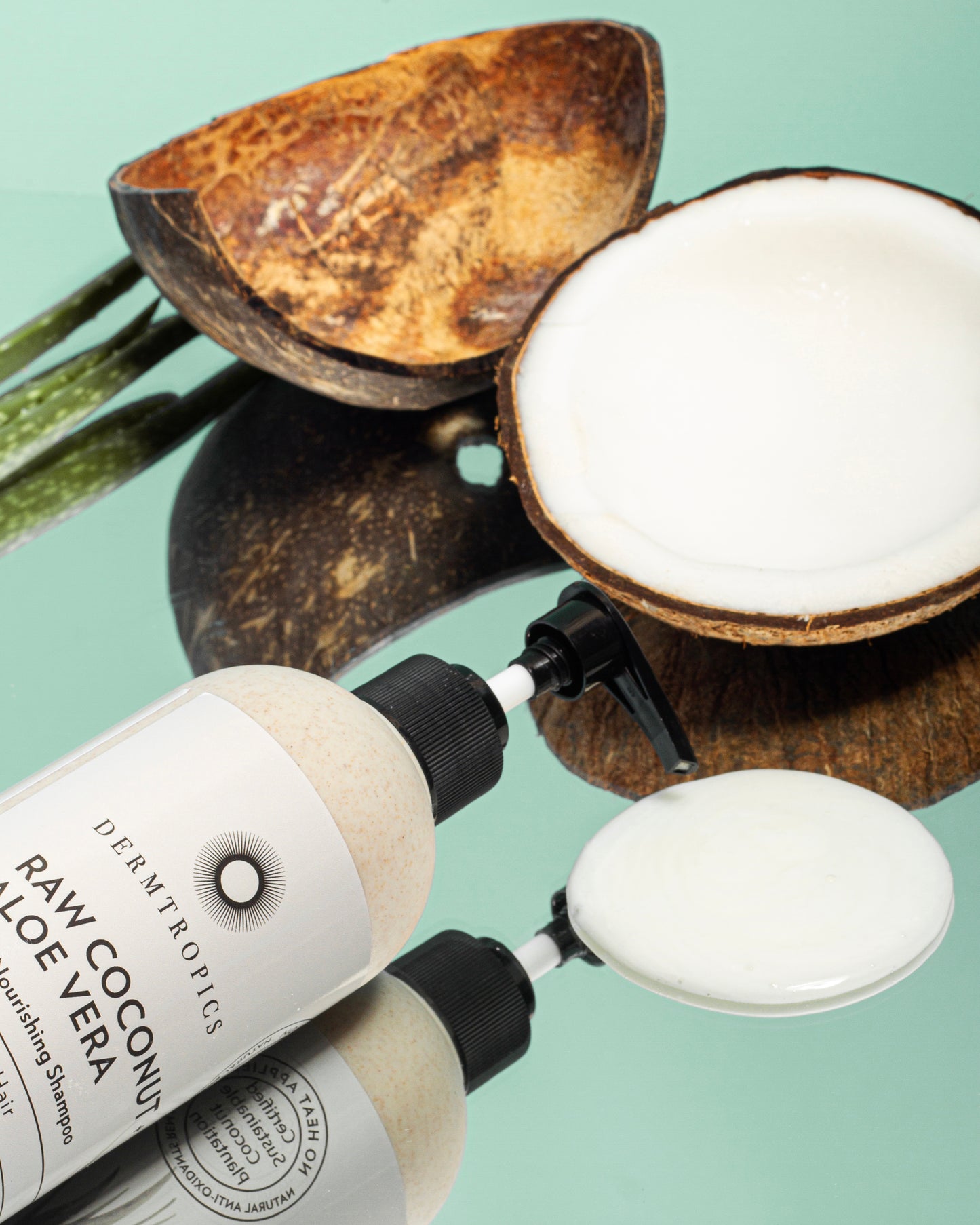 NEW - Raw COCONUT + Aloe Vera Nourishing Shampoo (Low Foaming)