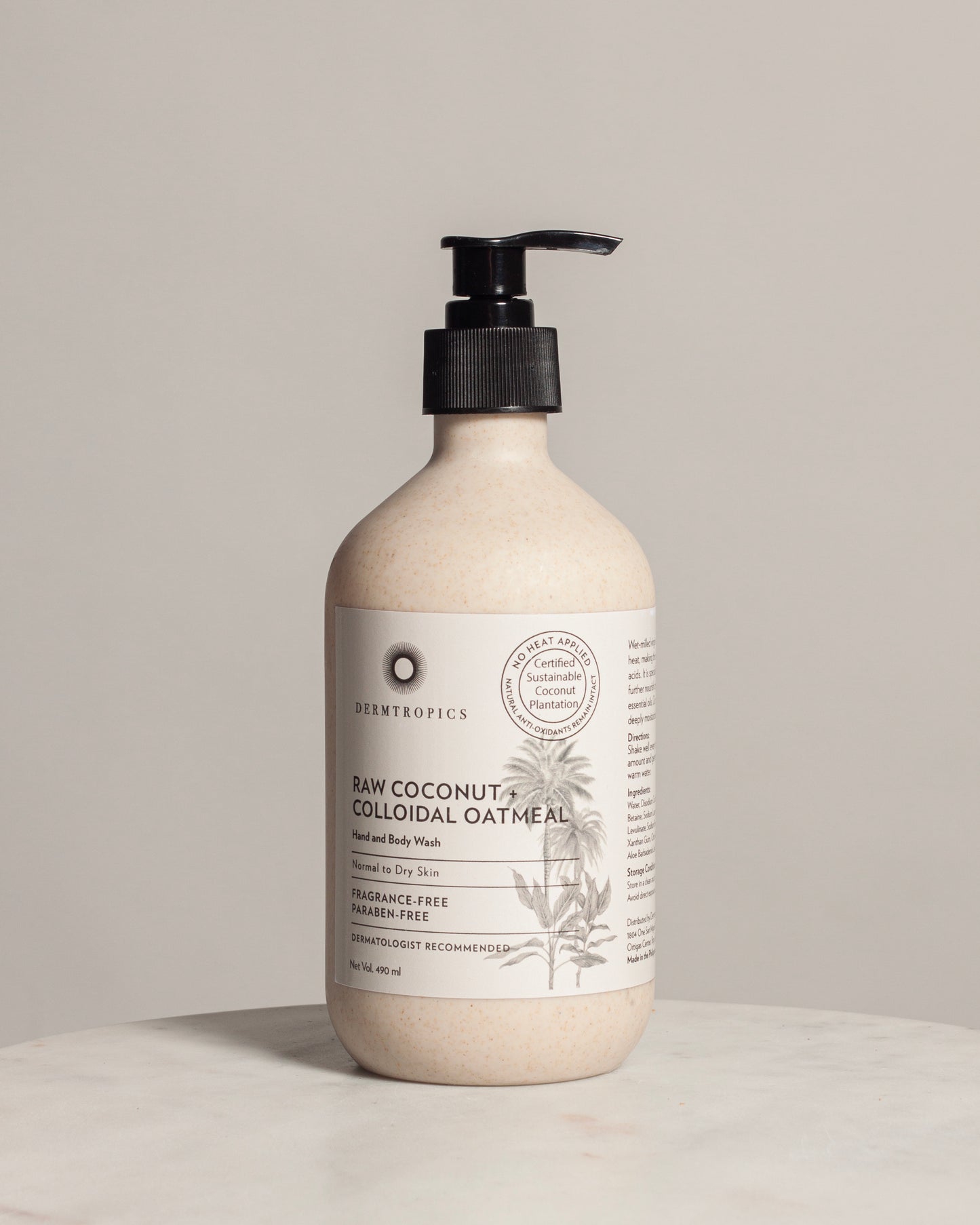 Raw Coconut + Colloidal Oatmeal Hand and Body Wash