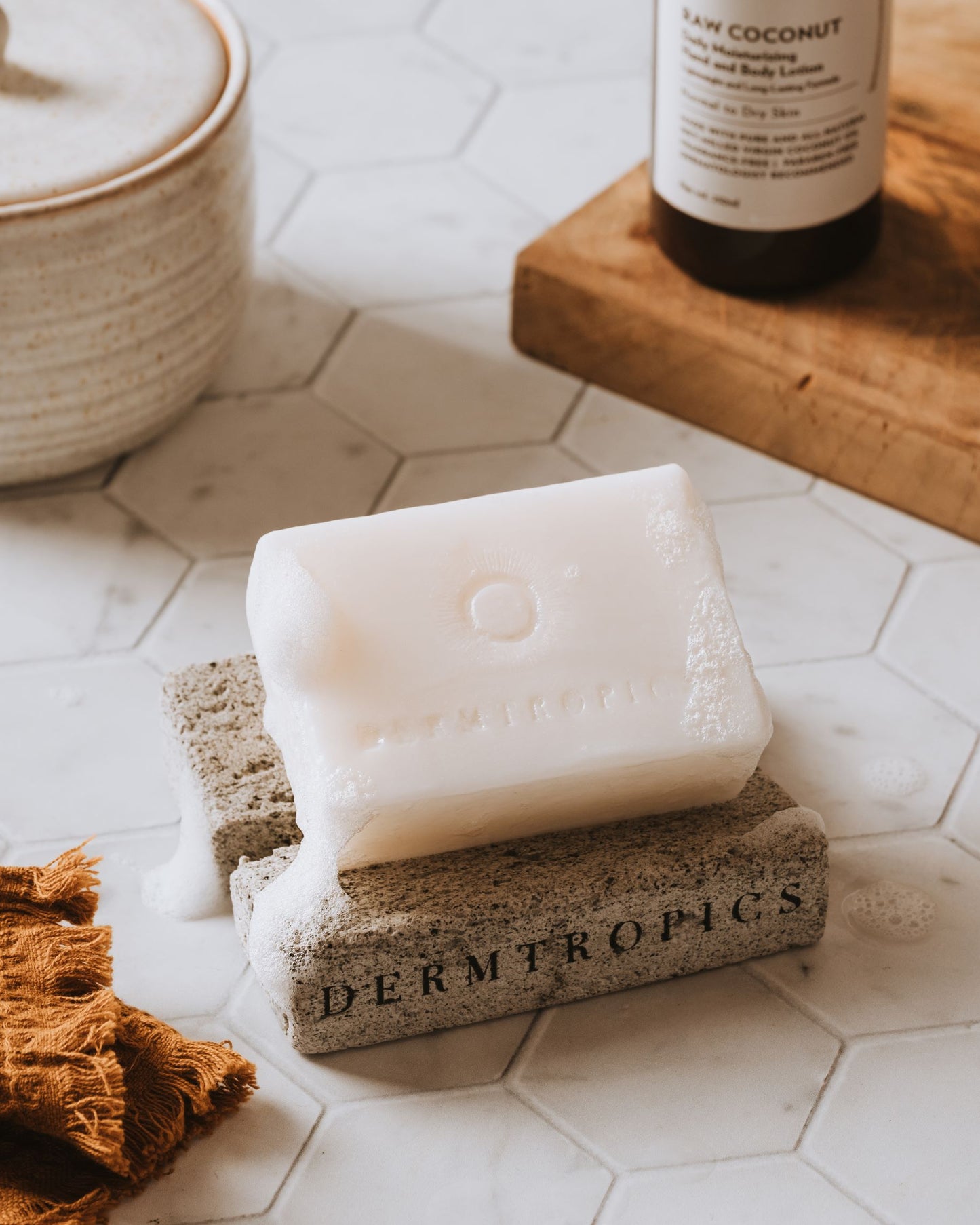 Natural Stone Soap Dish - 100% Biodegradable